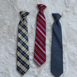 Boys 3 clip on ties